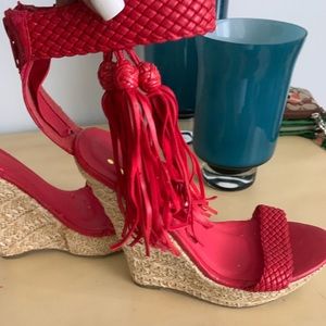 Sexy red wedges